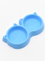 PLATO DOBLE PARA MASCOTA CELESTE