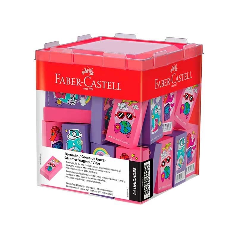 Goma de Borrar Faber-Castell Glimmer Viajes GOMA DE BORRAR GLIMMER VIAJES FABER-CASTELL