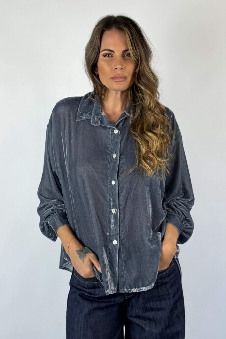 CAMISA TERCIOPELO VENERE GRIS