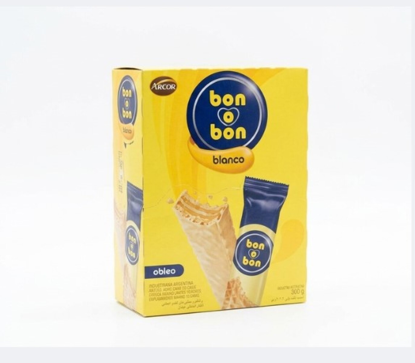 BARRITA OBLEA BON O BON 30GRS (DISPLAY 20PCS) - CHOCOLATE BLANCO 