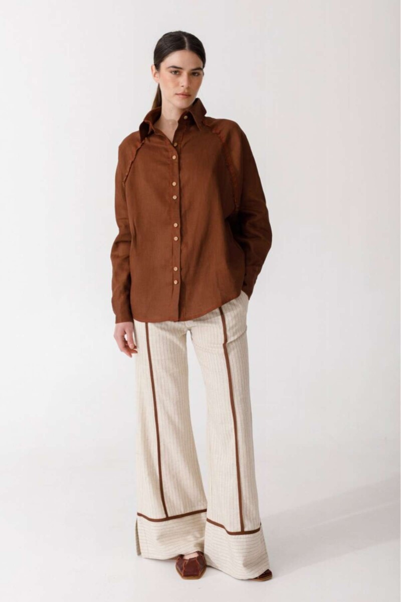 Camisa Raglan - Chocolate 