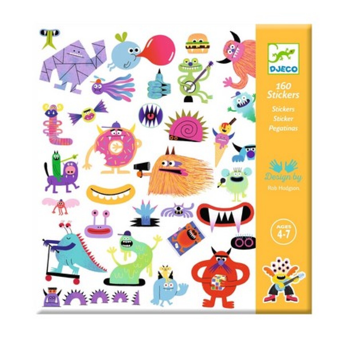 Set de 160 stickers - Monstruos 