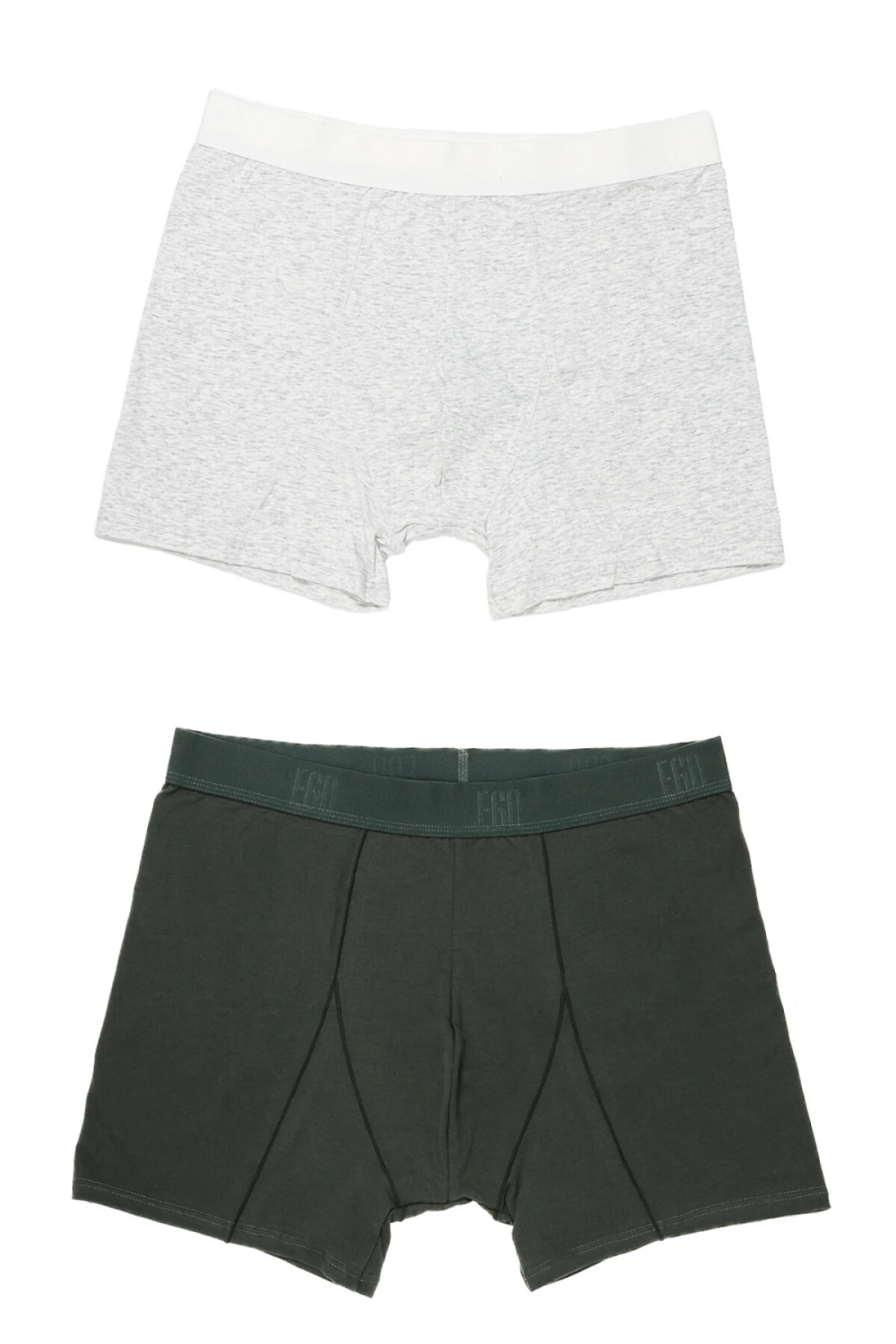 Pack x2 Boxer Liso GR/VE