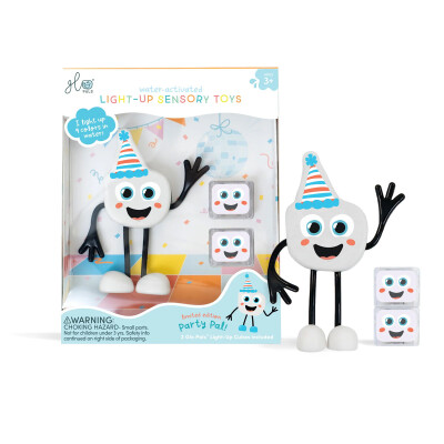 Glo Pals Set personaje + 2 cubos iluminados Blanco (luz multicolor)
