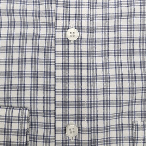 Camisa a Cuadros Gris y Azul