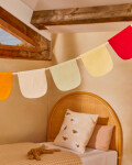 Guirnalda con banderines Betia 100% algodón multicolor 250 cm