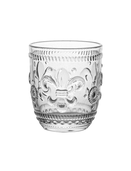VASO VIDRIO LABRADO 350ML INCOLORO FLOR DE LIS VASO VIDRIO LABRADO 350ML INCOLORO FLOR DE LIS