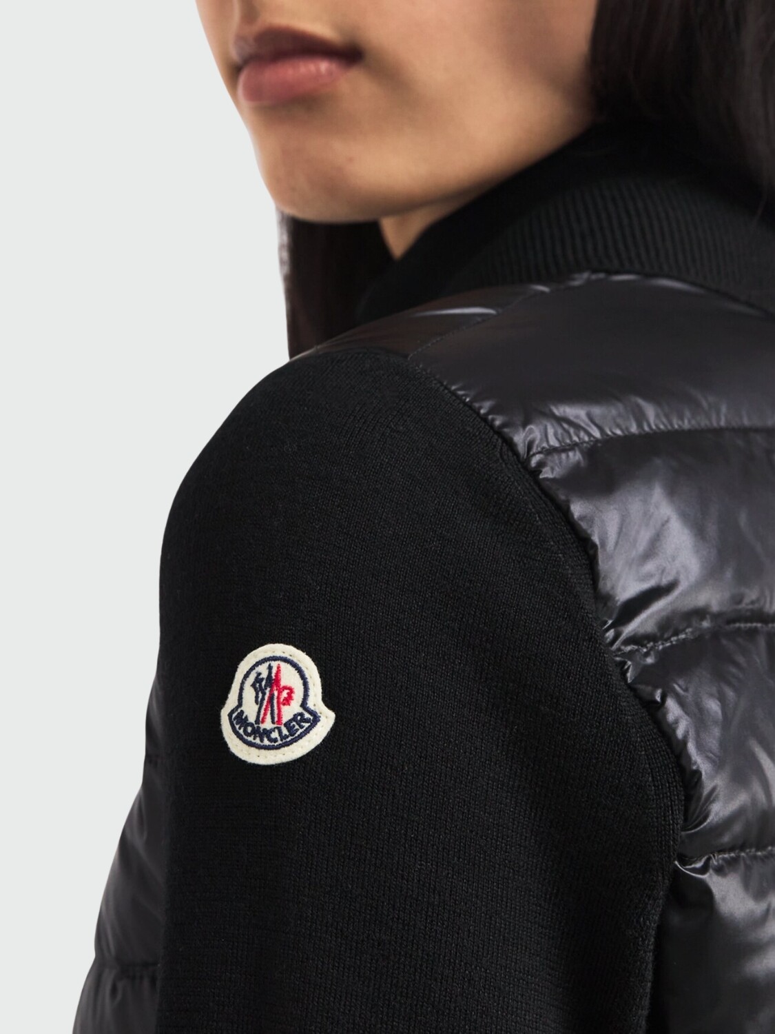 MONCLER - Cárdigan de Punto Negro