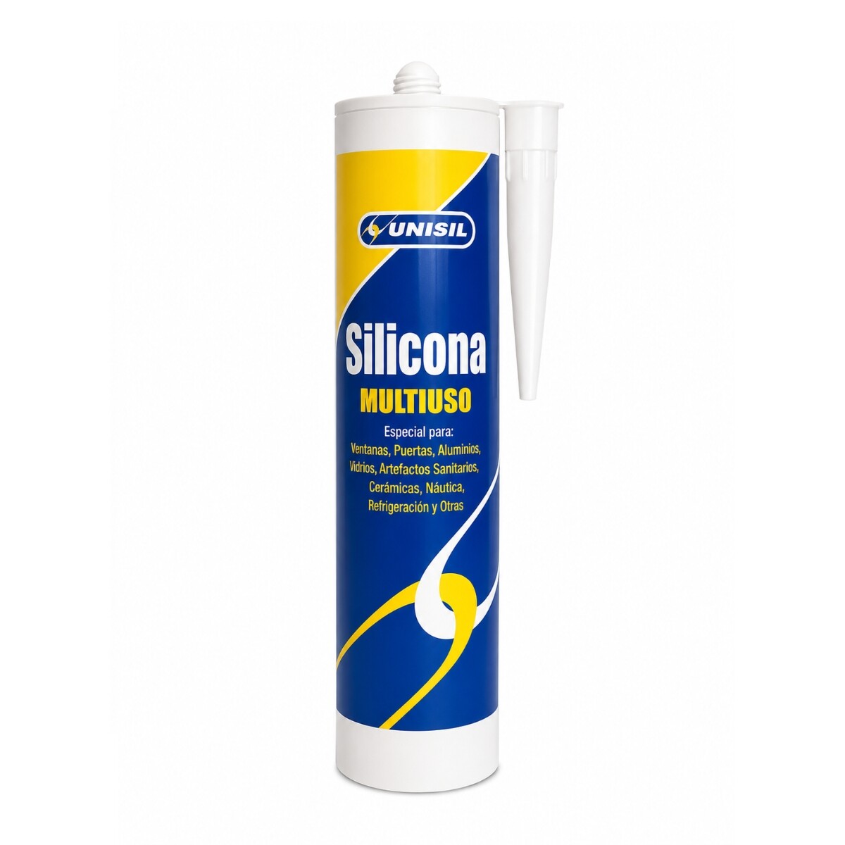 Silicona Multiuso Acetica Negra Cartucho 