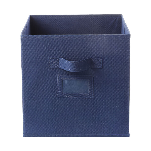 Organizador plegable de tela azul