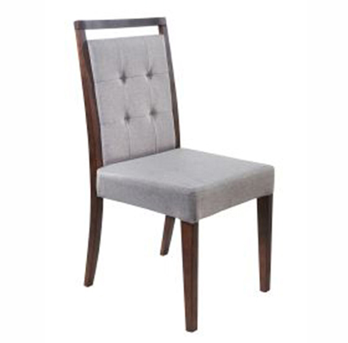 Silla Alta - Madera tabaco - Tapizado PU Chocolate 