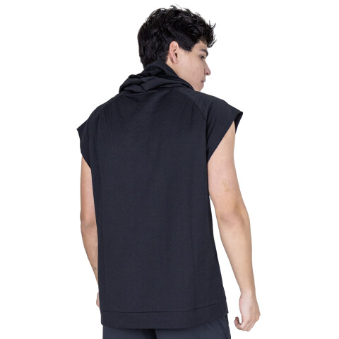 HOODIE VEST MEN POLY/COTT EVERLAST BOXING BK M6 M BK