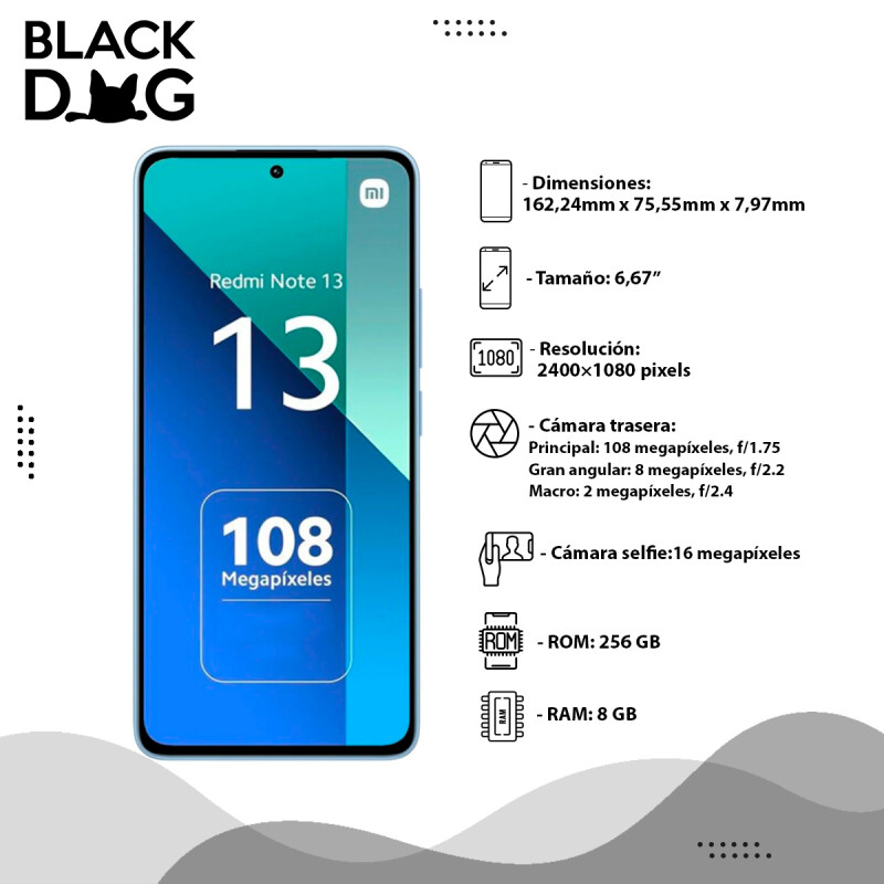 Xiaomi Redmi Note 13 Lte 256gb 8gb Ram + Auriculares Ice Blue