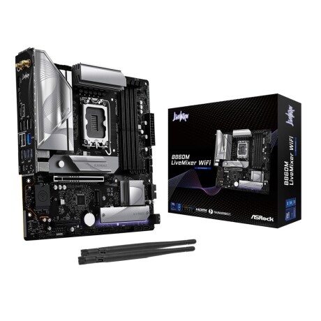 Mother Asrock B860 Livemixer Lga 1851 Wifi 6 001
