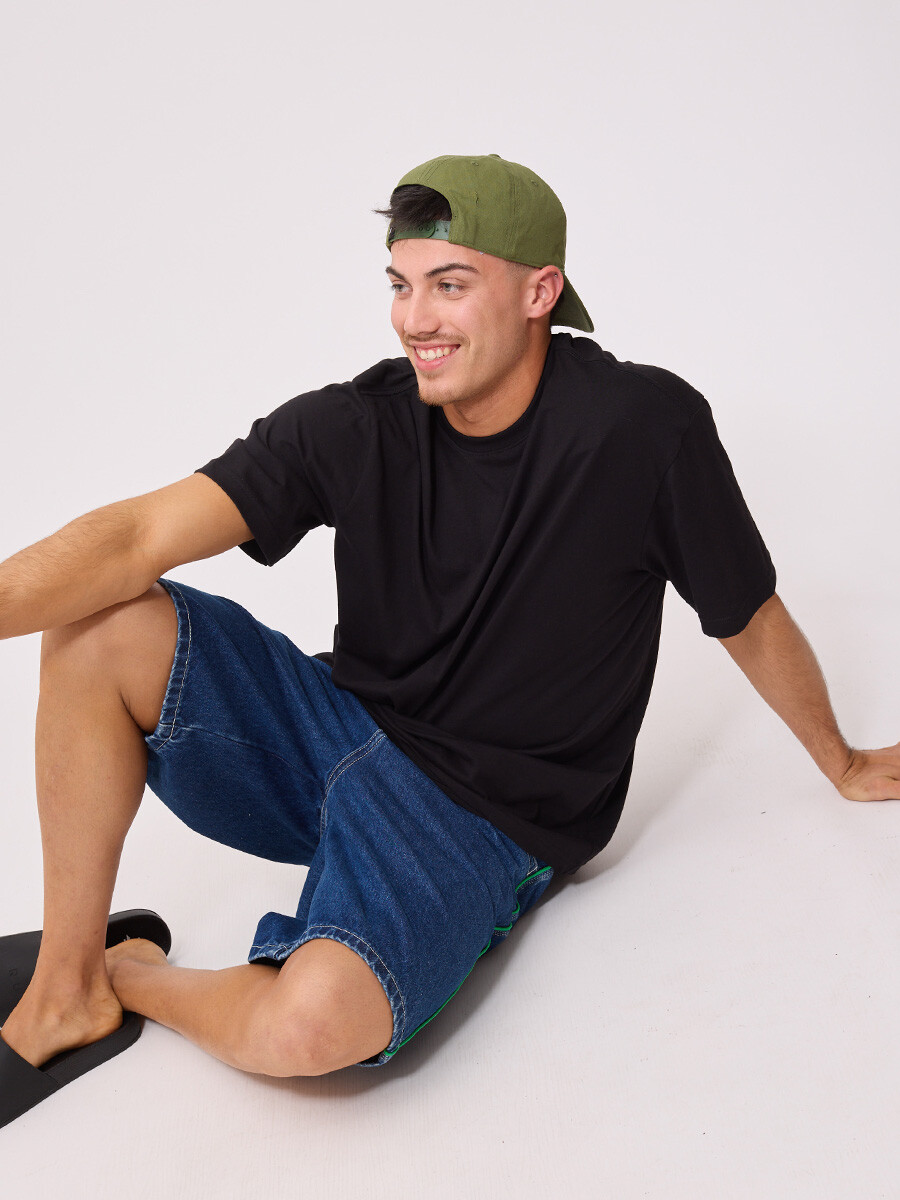 T-SHIRT LUKINA RUSTY - Negro 