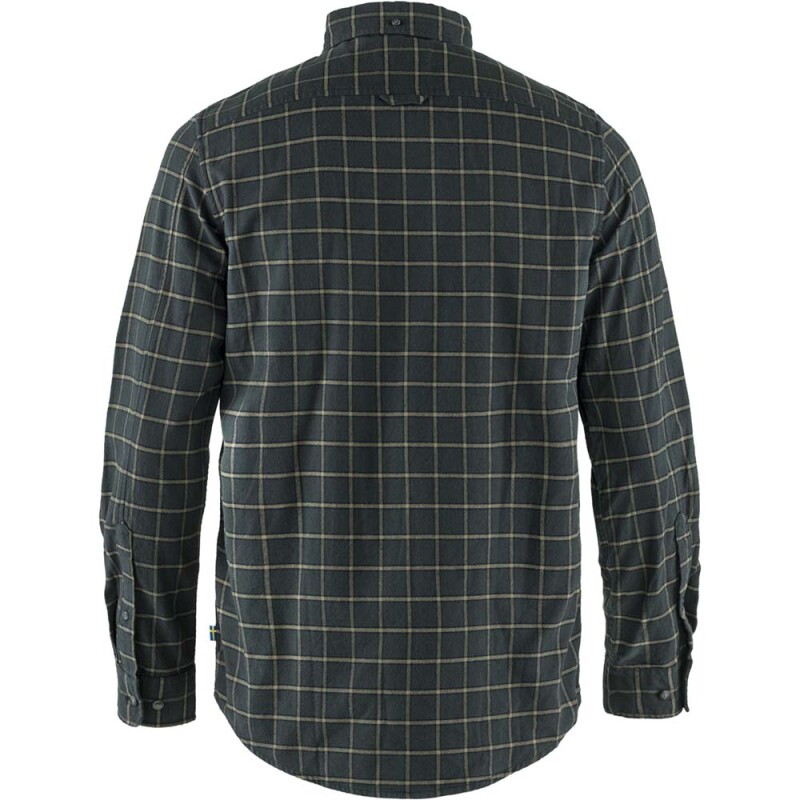 Camisa Fjallraven Ovik Flannel Shirt M Hombre Dark Grey