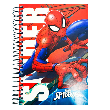 Libreta Escolar Espiral 96 Hojas Caballito 10x15cm - El Rey Spiderman