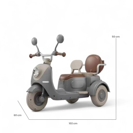 Moto Scooter Bebesit Doble 318 para 2 Niños 6V 001