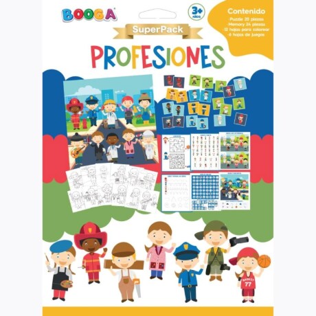Superpack Para Leer Y Colorear Profesiones Con Juegos Ub 001