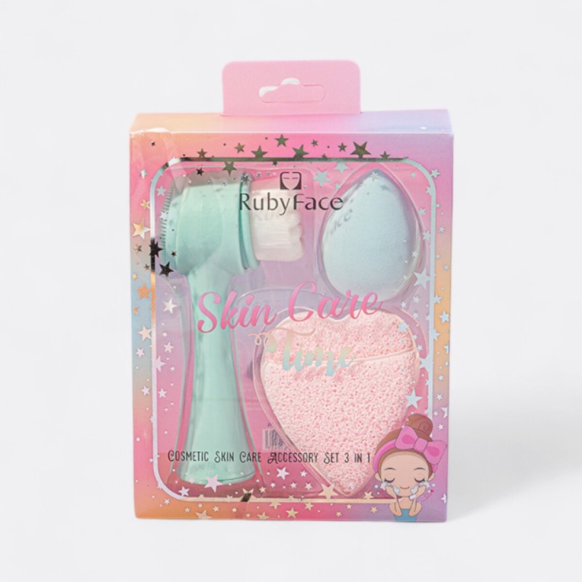Set De Skincare Cuidado Facial - Verde Agua 