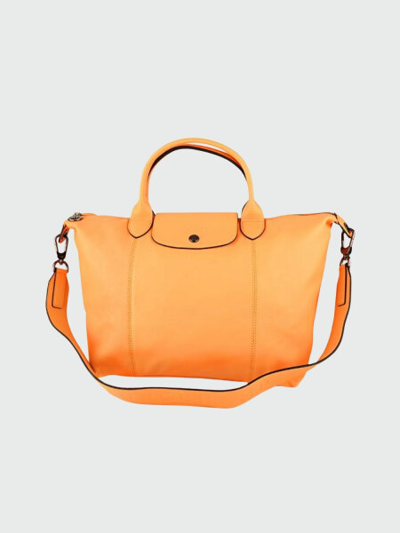 Longchamp -Cartera de cuero plegable, Le pliage cuir Mostaza