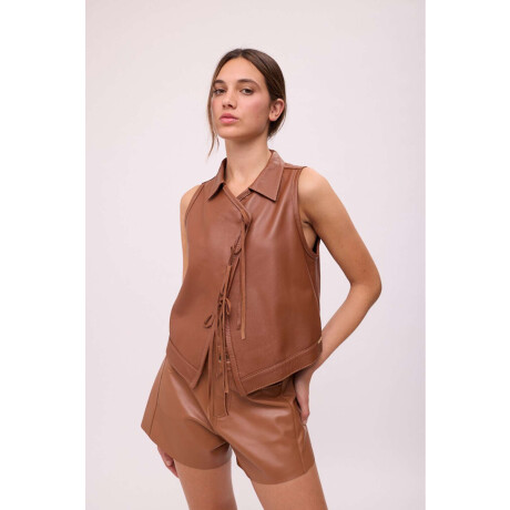 TOP JAPONA COURO Camel