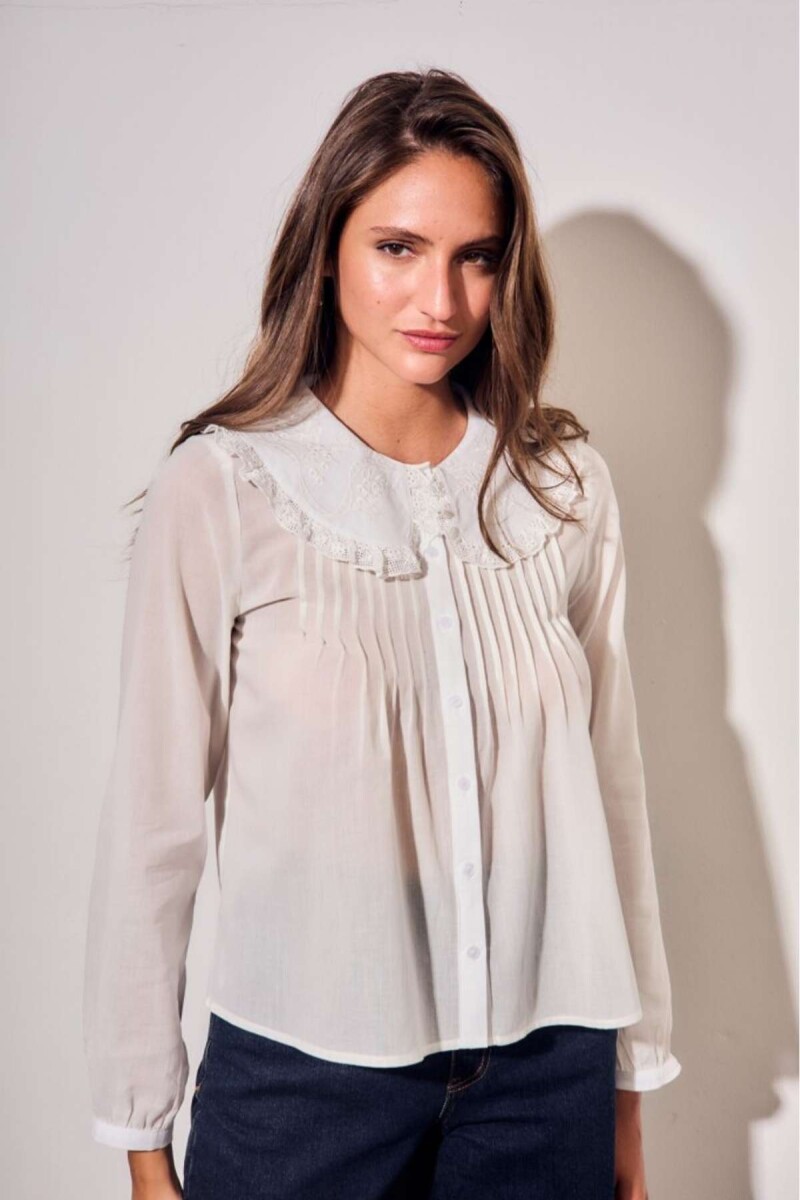 Blusa Cuello - Nacar 