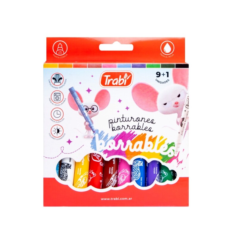Juegos Didacta Marcadores Pinturones Borrables x10 Multicolor