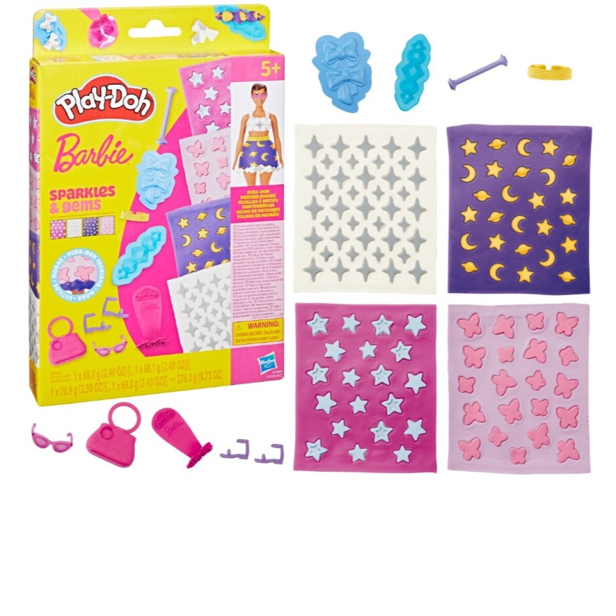 Set De Masas Play Doh Barbie Paquetes De Accesorios 