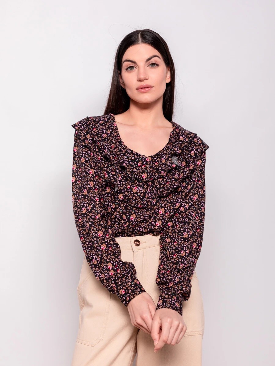 BLUSA ALLIE MARTINETA - NEG FLOREA 