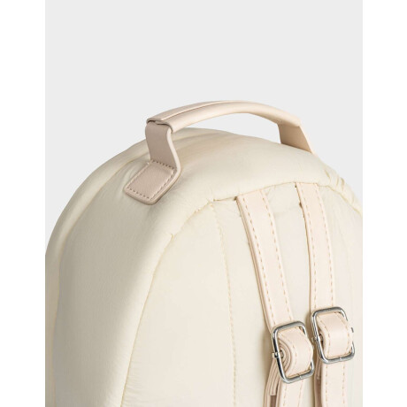 Mochila Deportiva Puffy Blanco Crudo