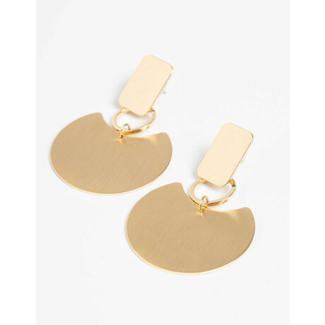 Aros Colgantes Chapones Dorados Dorado