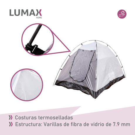 Carpa tipo Iglú Lumax 3 a 4 personas con sobretecho y mosquitero Carpa tipo Iglú Lumax 3 a 4 personas con sobretecho y mosquitero