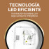 Plafón Led Techo 24 Cm Madera Luz Cálida 24W Moderno Nórdico Color Negro