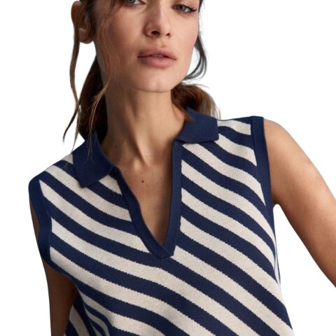 CHALECO GRETA S-XXL BNCO AZUL