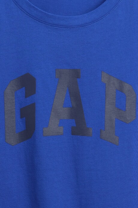 Remera Logo Gap Manga Corta Mujer Royal Gem