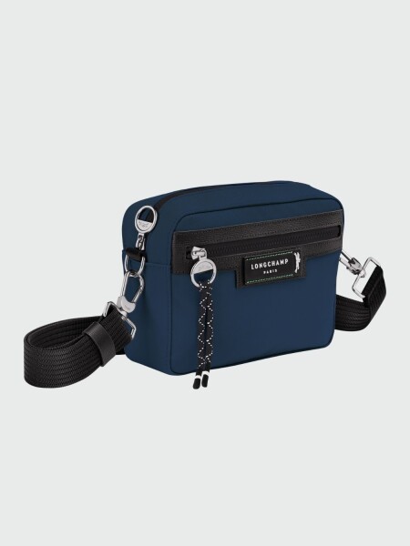 Longchamp- Cartera bandolera de lona reciclada, Le pliage Energy Azul