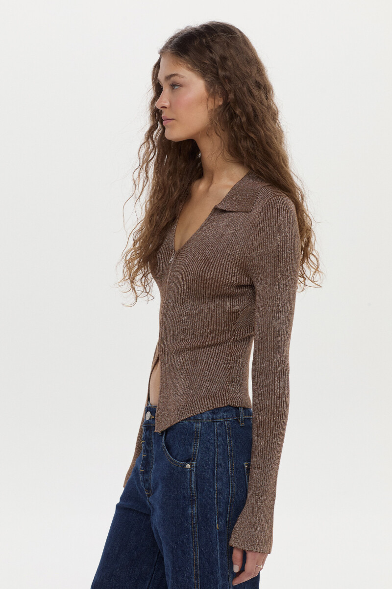 Cardigan Noa Marron