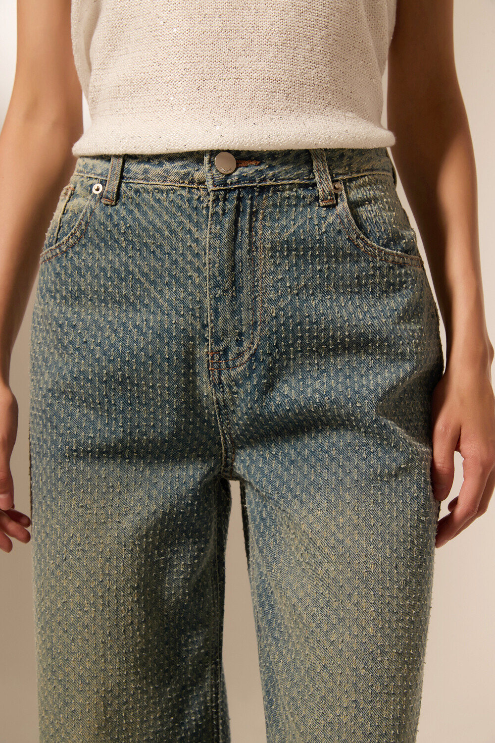 Pantalon Ralea Azul Grisaceo