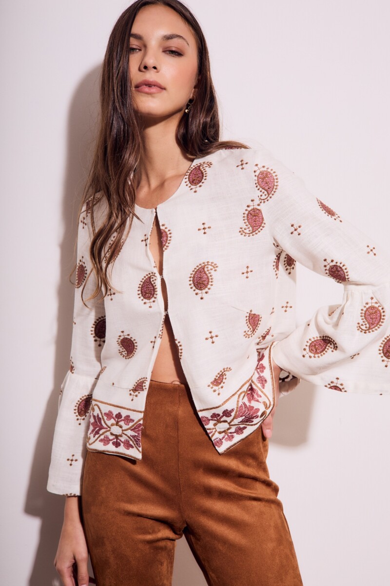 Blusa Bordada Print