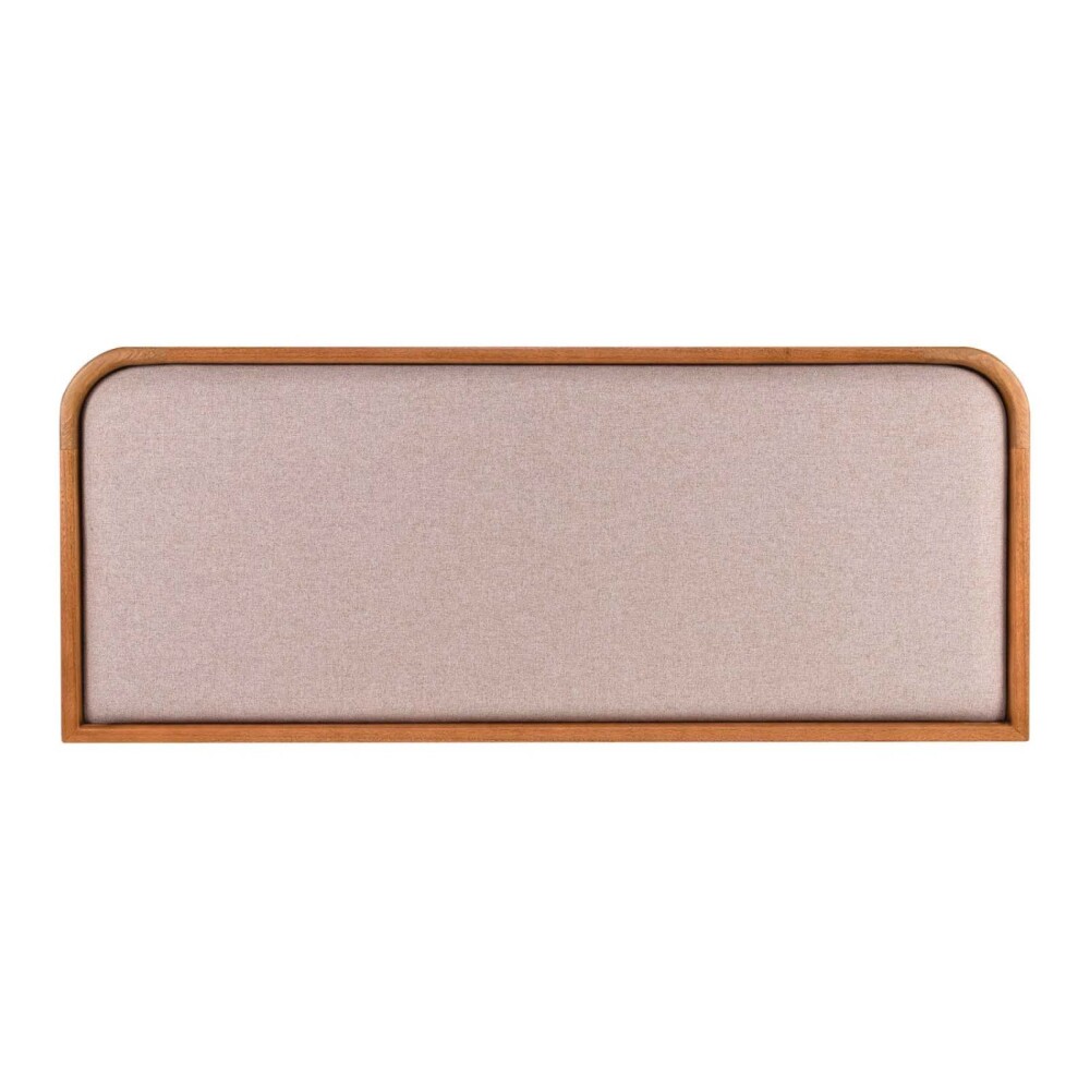 RESPALDO KING MADERA-Y-TELA MARRON BASILEA