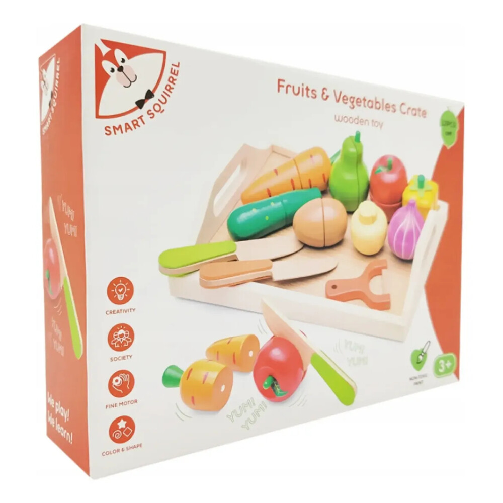 Juego de madera de cortar frutas y verduras Juego de madera de cortar frutas y verduras