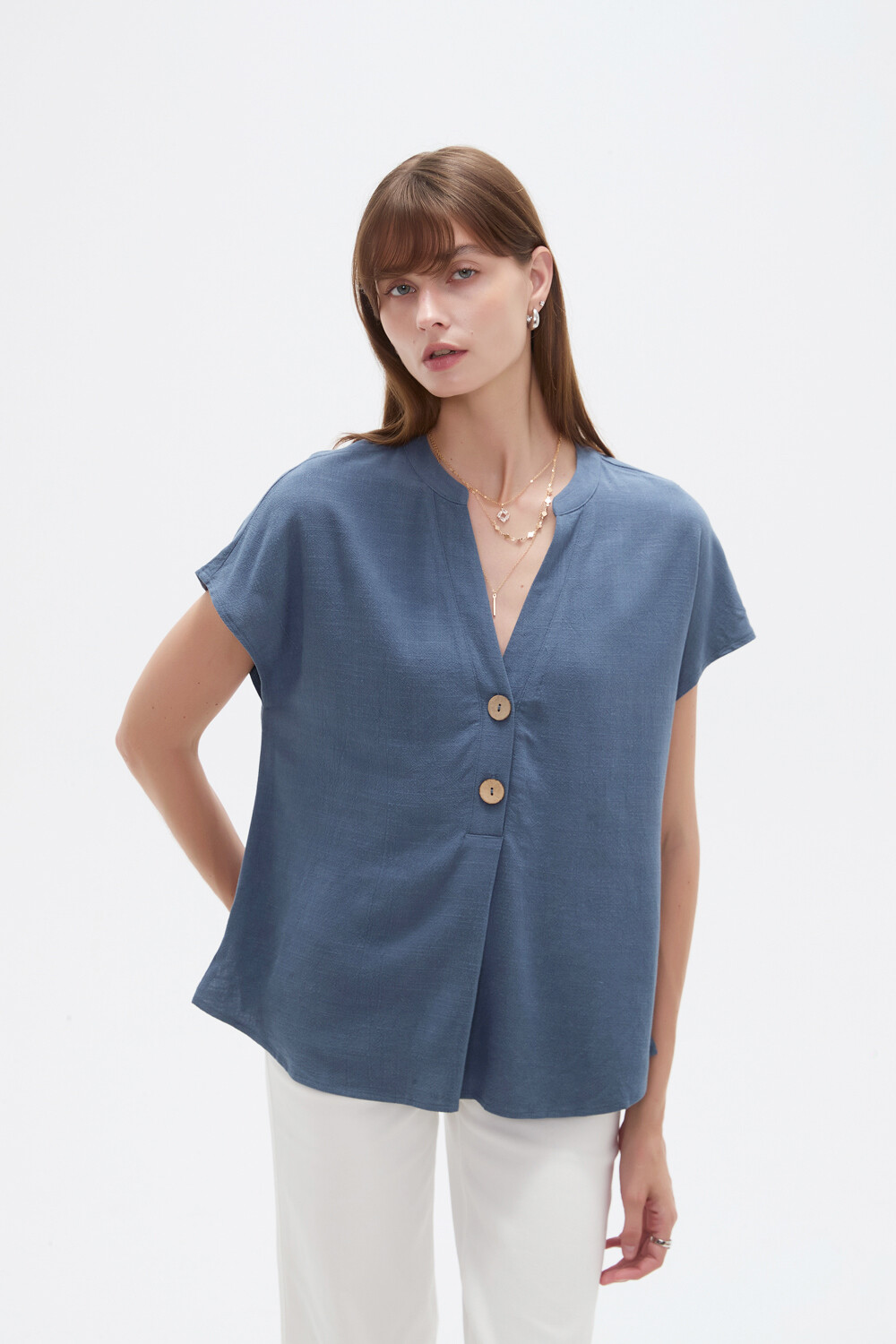 Blusa Limbani Azul Piedra