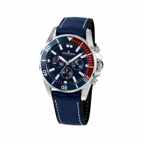Reloj Jacques Lemans 1-2091B Hombre Negro/Azul