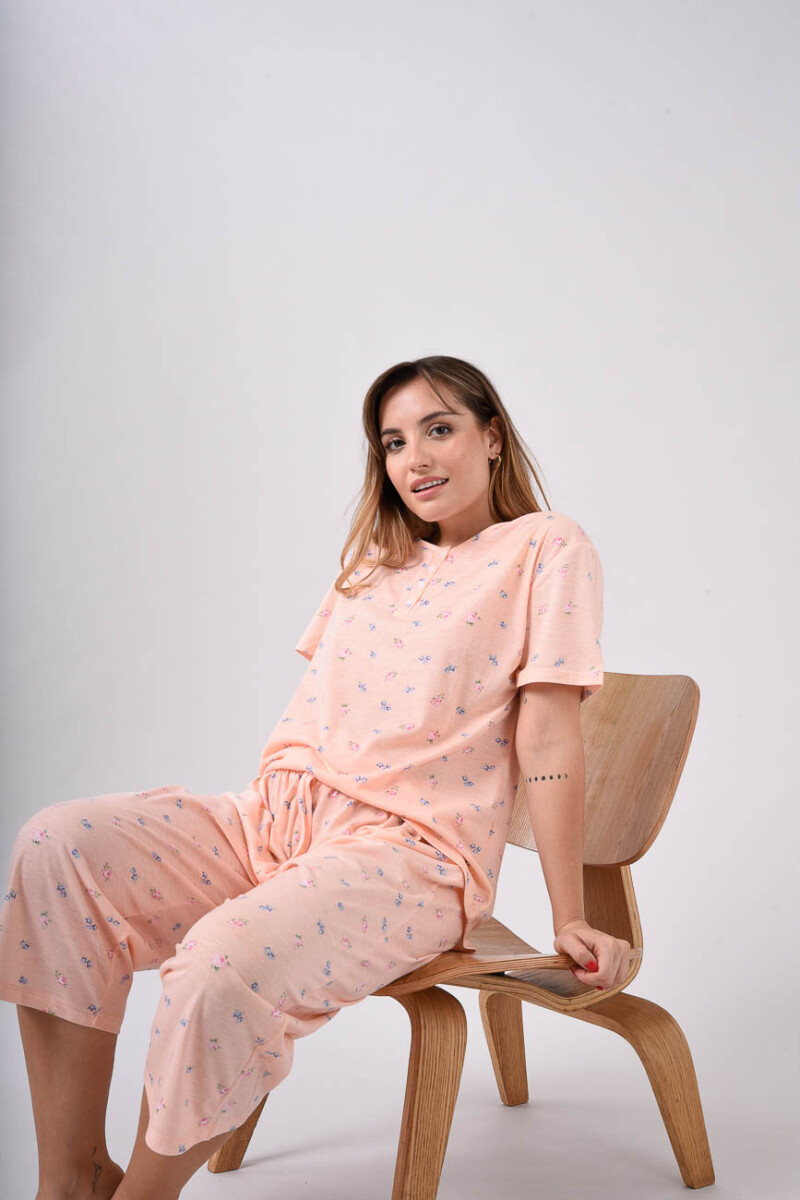 Pijama Capri Algodón Della Bella 1415953 