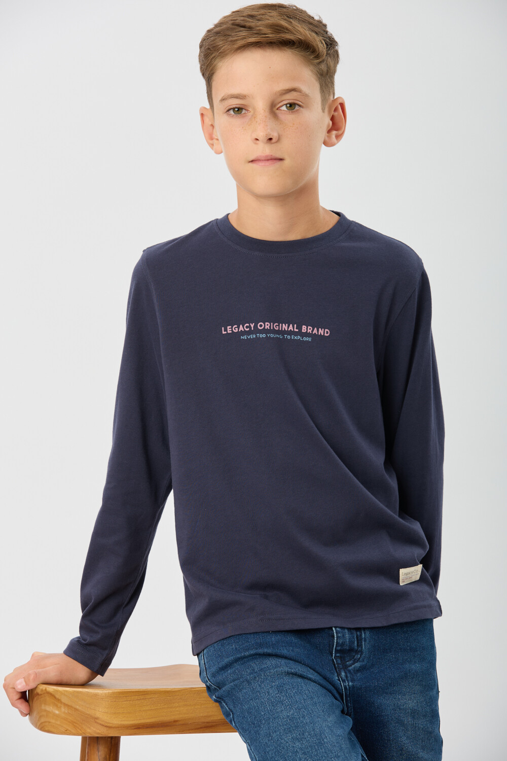 REMEREA ESTAMPADA EN ALGODÓN Azul