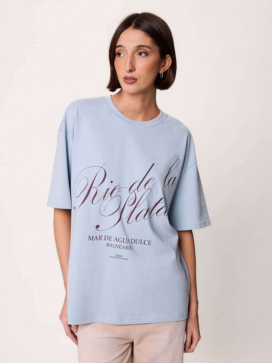T-SHIRT M/C RIOPLATA DIXIE Celeste