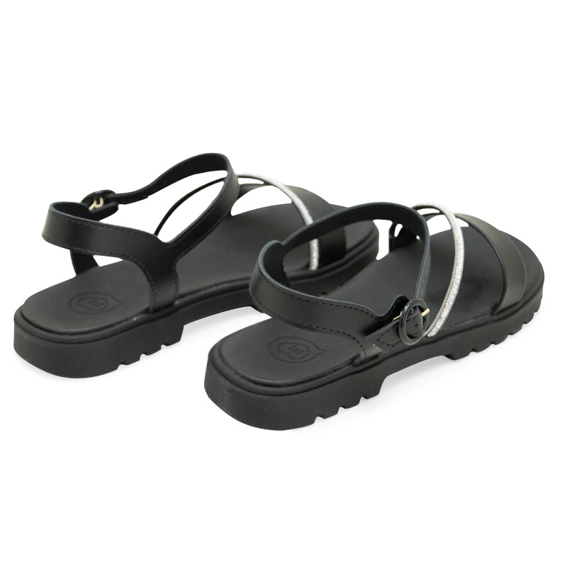 Sandalias Molekinha Zuecos de Mujer - 2344.129-28576 Negro-cristal