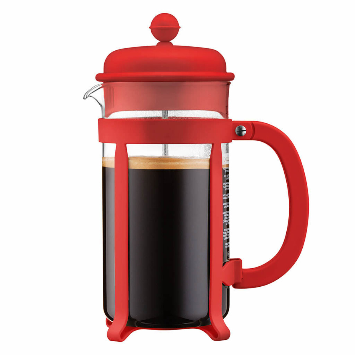 CAFETERA 1LT 8 TAZAS ROJO JAVA PRESS BODUM 