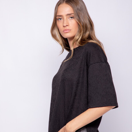 REMERA BLANCA Negro